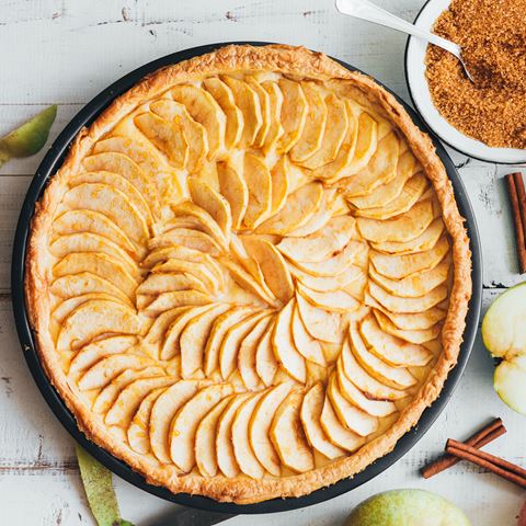 recipe image Torta de manzana y canela